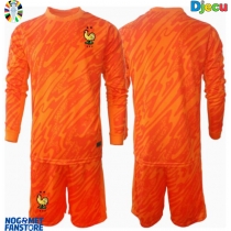 Francuska Golmanski Gostujuci Dres za djecu EP 2024 Dugi Rukav (+ Kratke hlače)